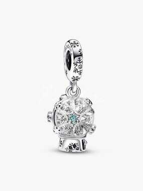 Pandora Snowflake Snow Globe Dangle Charm
